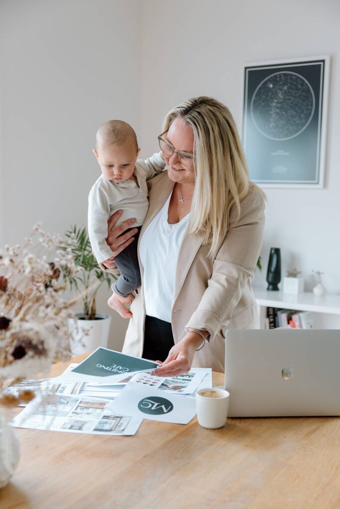 Chloe Johnson and young son. Marketing Manager and Ecommerce Expert, as well as a mother to two young children.